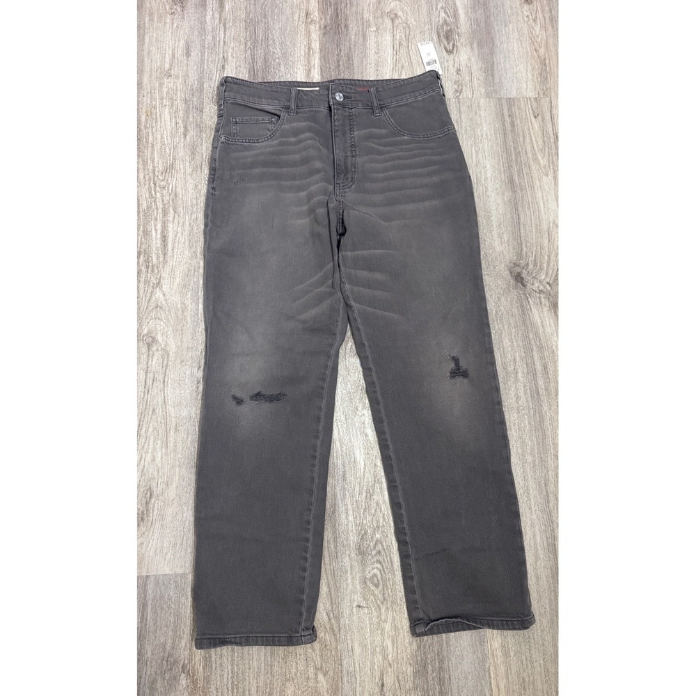 Anthropologie Pilcro The Borrowed Boyfriend Jeans Size 29 Gray Distressed - Picture 2 of 12